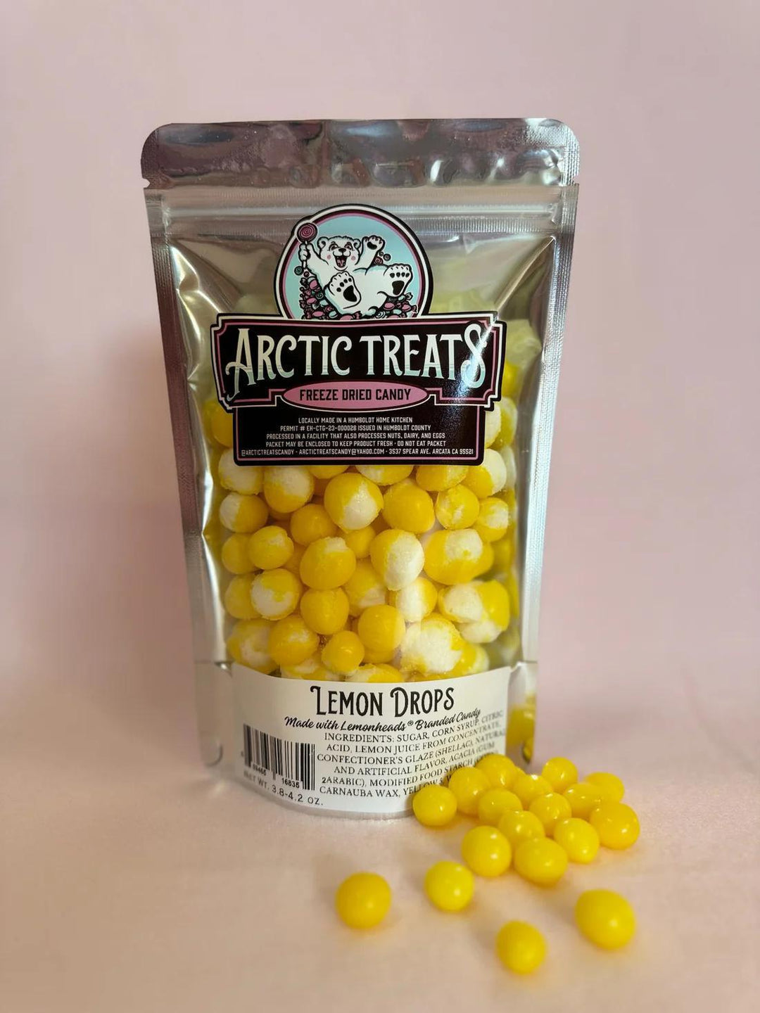 Arctic Treats Freeze Dried Lemon Drops (Made with Lemonheads) Arctic Treats Freeze Dried Lemon Drops (Made with Lemonheads)