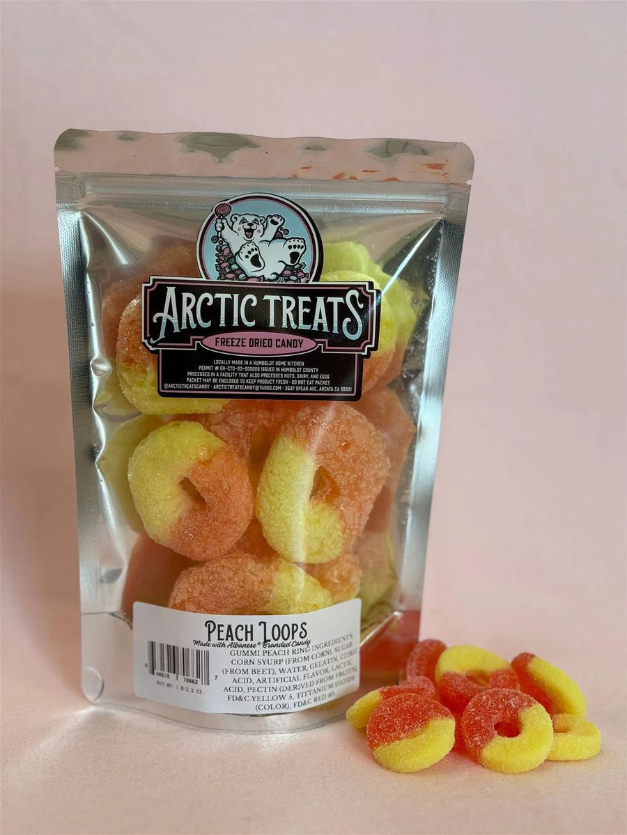 Arctic Treats Freeze Dried Peach Loops (Peach Rings) Arctic Treats Freeze Dried Peach Loops (Peach Rings)
