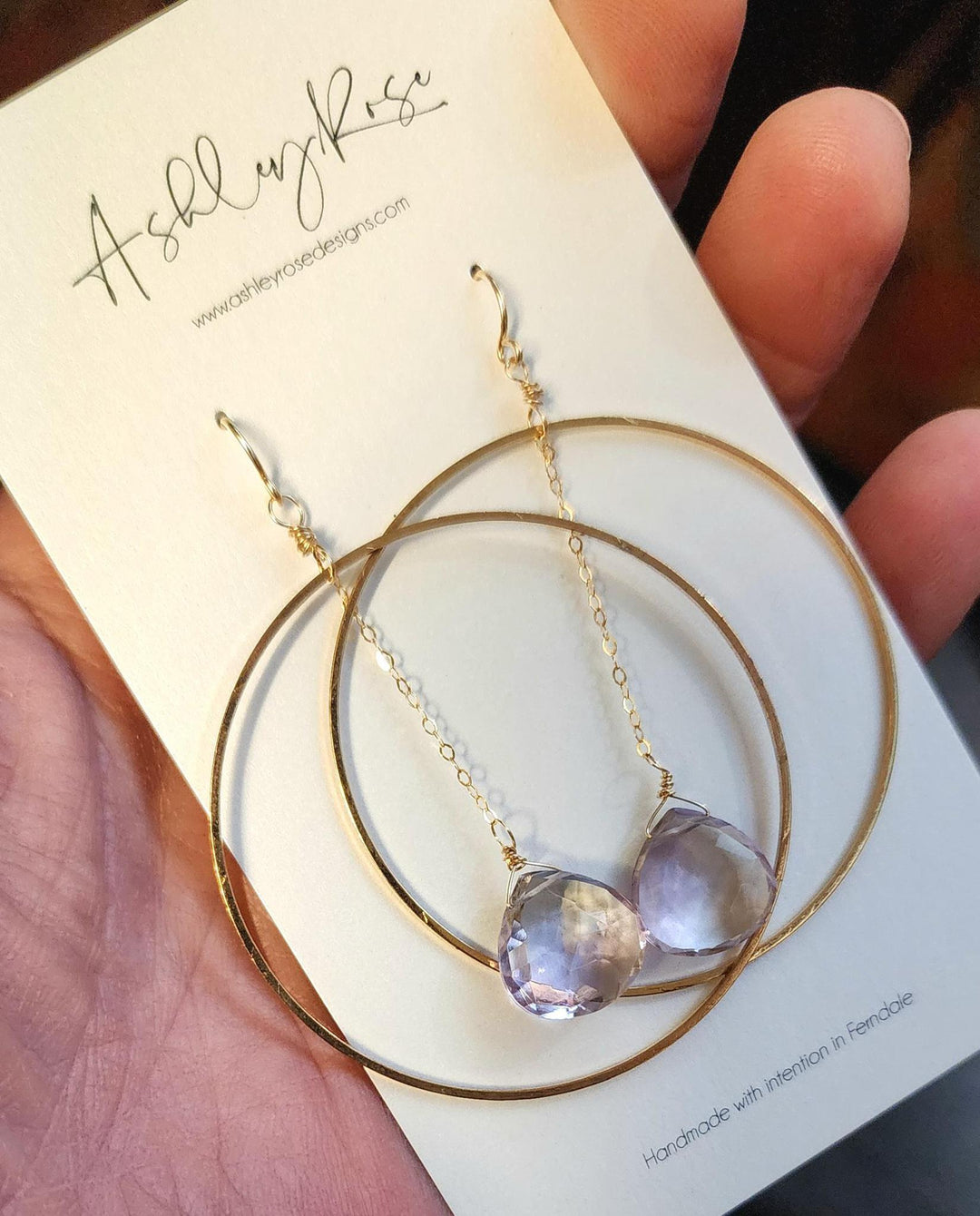 Ashley Rose Earrings | Baryon Amethyst Ashley Rose Earrings | Baryon Amethyst