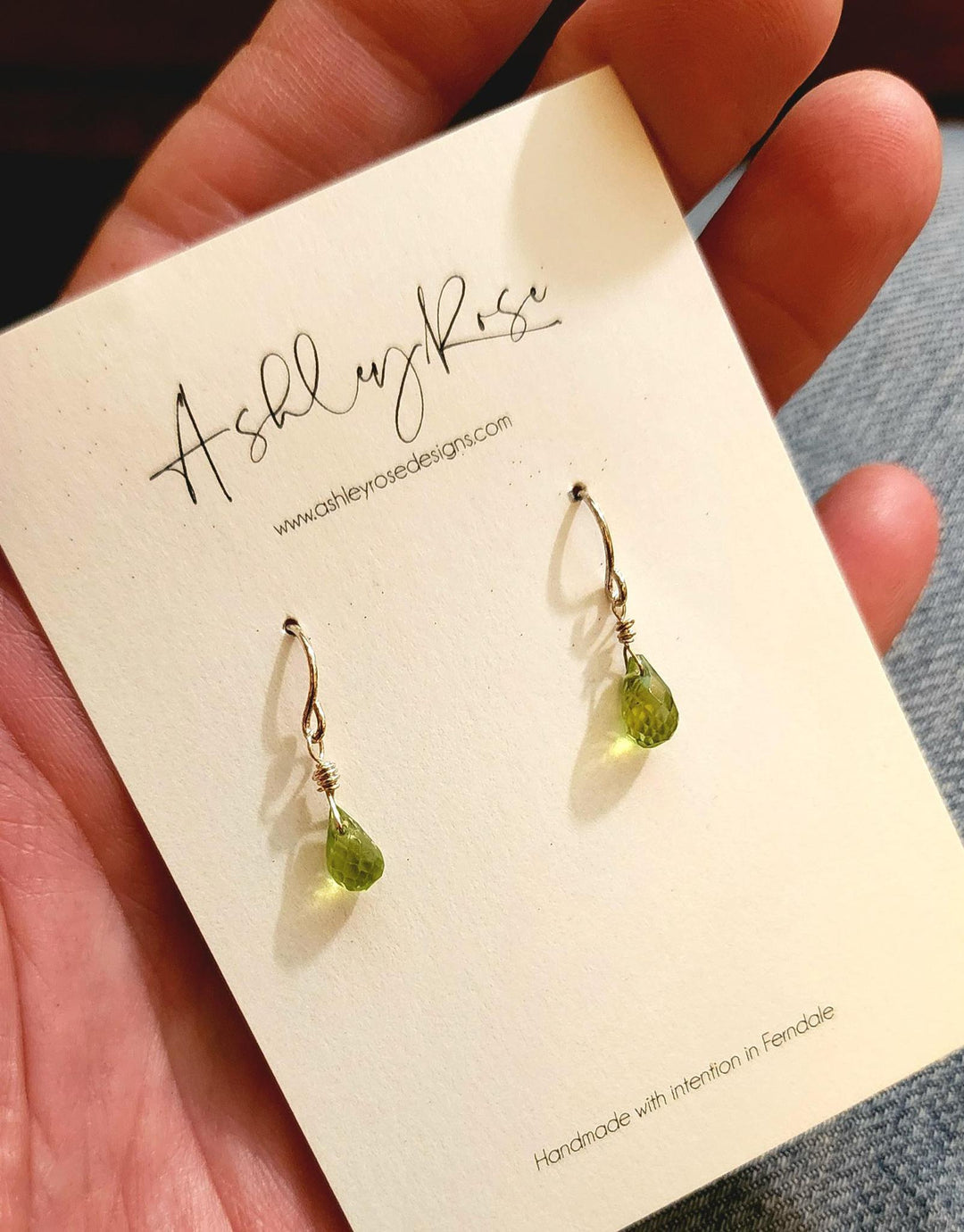 Ashley Rose Earrings | Peridot Morsel Ashley Rose Earrings | Peridot Morsel