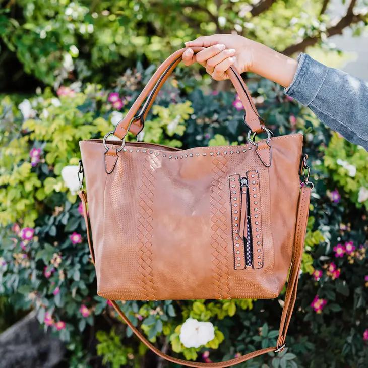 Ashlyn Oversized Tote | Apricot