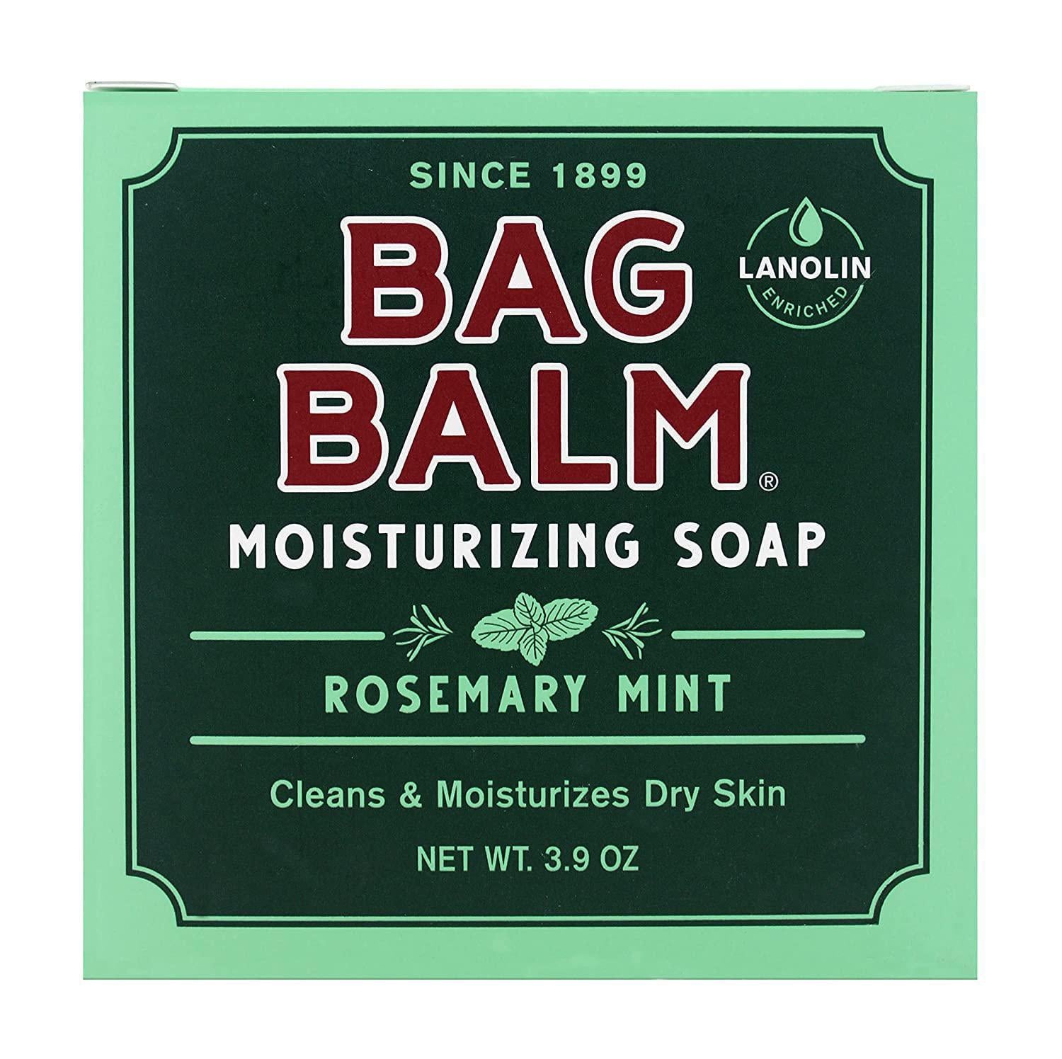 Bag Balm Exfoliating Mega Moisturizing Soap Bar: Rosemary Mint