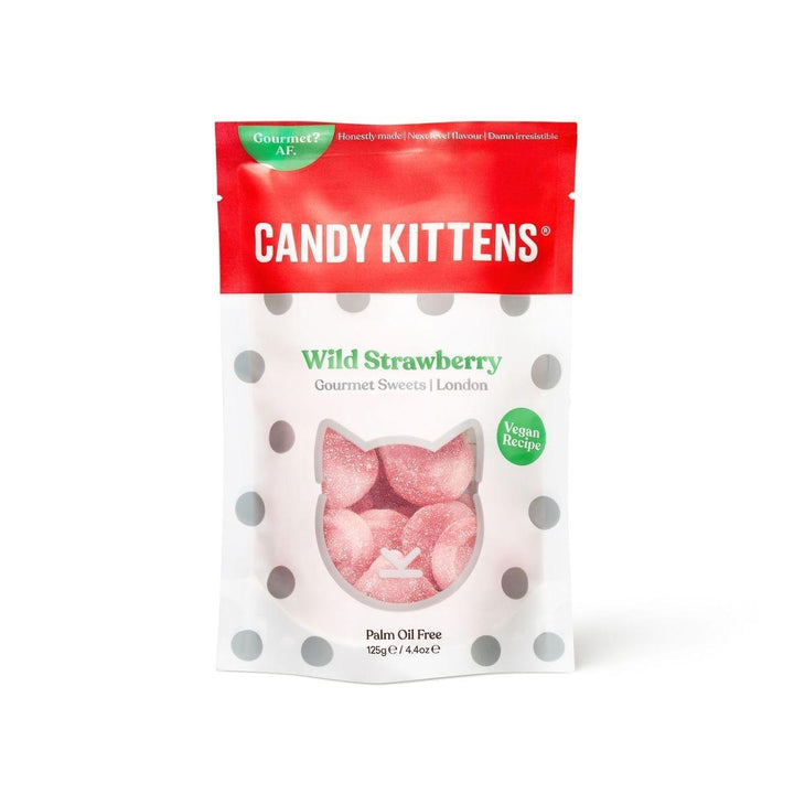 Candy Kittens Gourmet Vegan Gummy Sweets | Wild Strawberry Candy Kittens Gourmet Vegan Gummy Sweets | Wild Strawberry