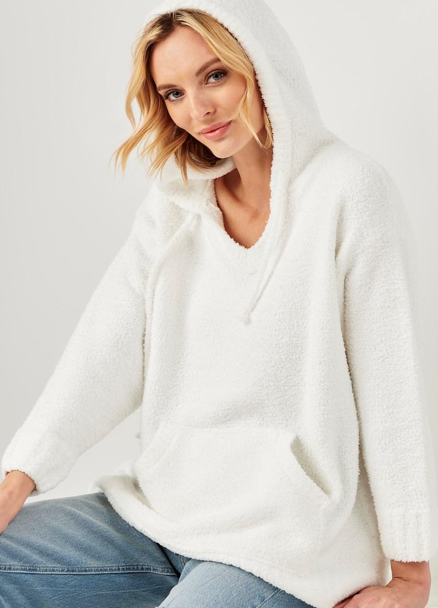 Charlie Paige Cozy Hoodie Tunic with Pouch
