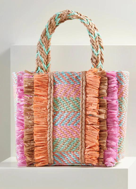 Charlie Paige Multi-fringe Mini Tote Bag