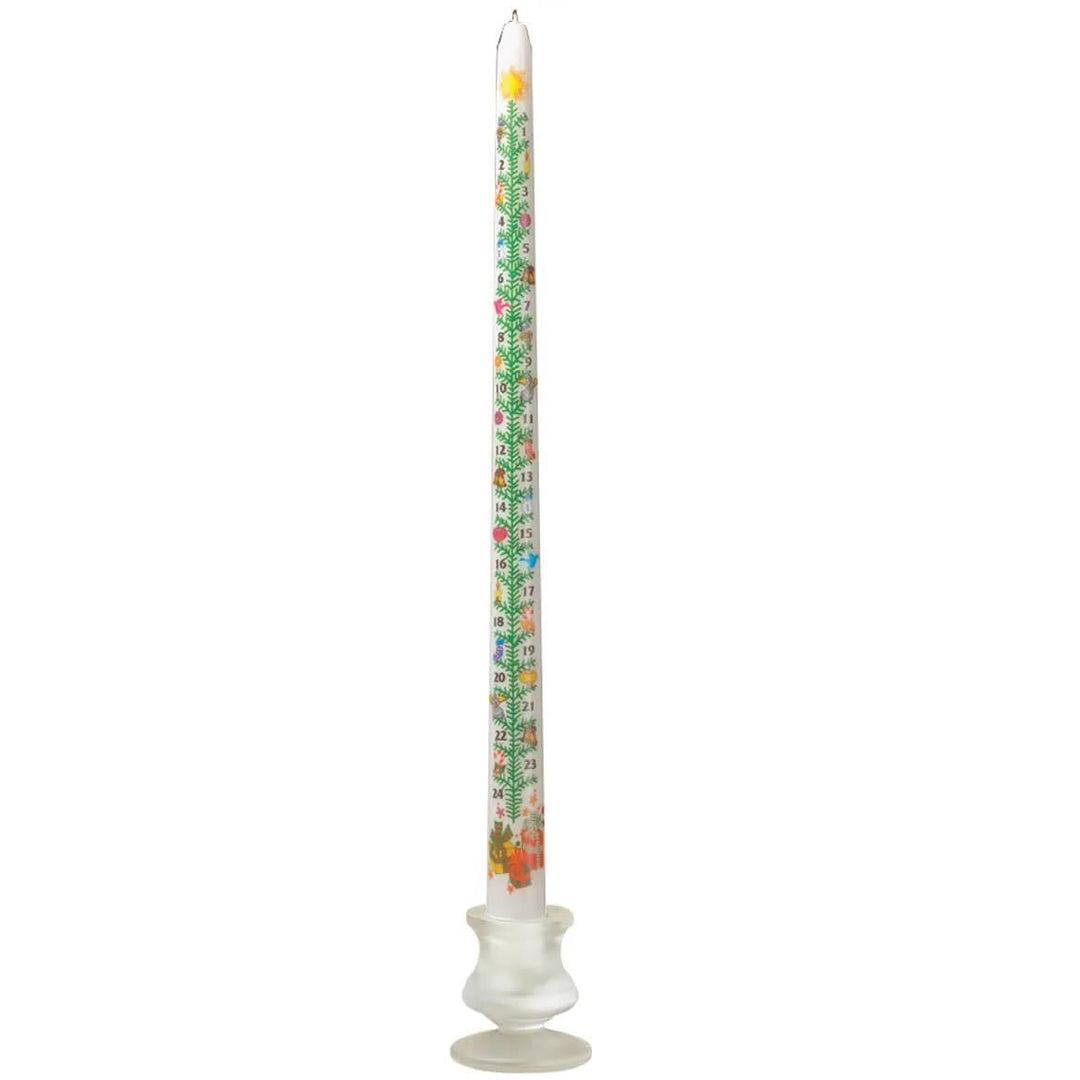 Christmas Advent Taper Candle