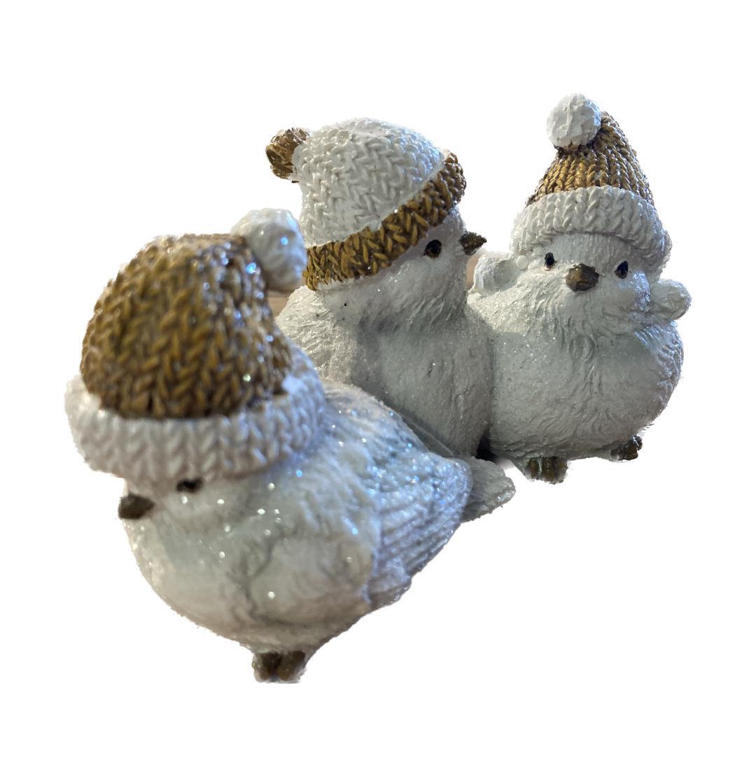 Chubby Winter Birds Figurine