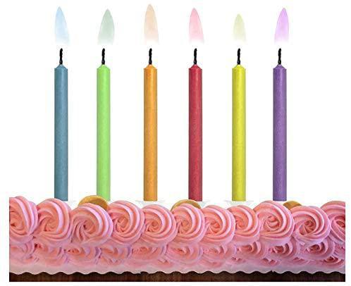 Colorflame Birthday Candles with Holders Colorflame Birthday Candles with Holders