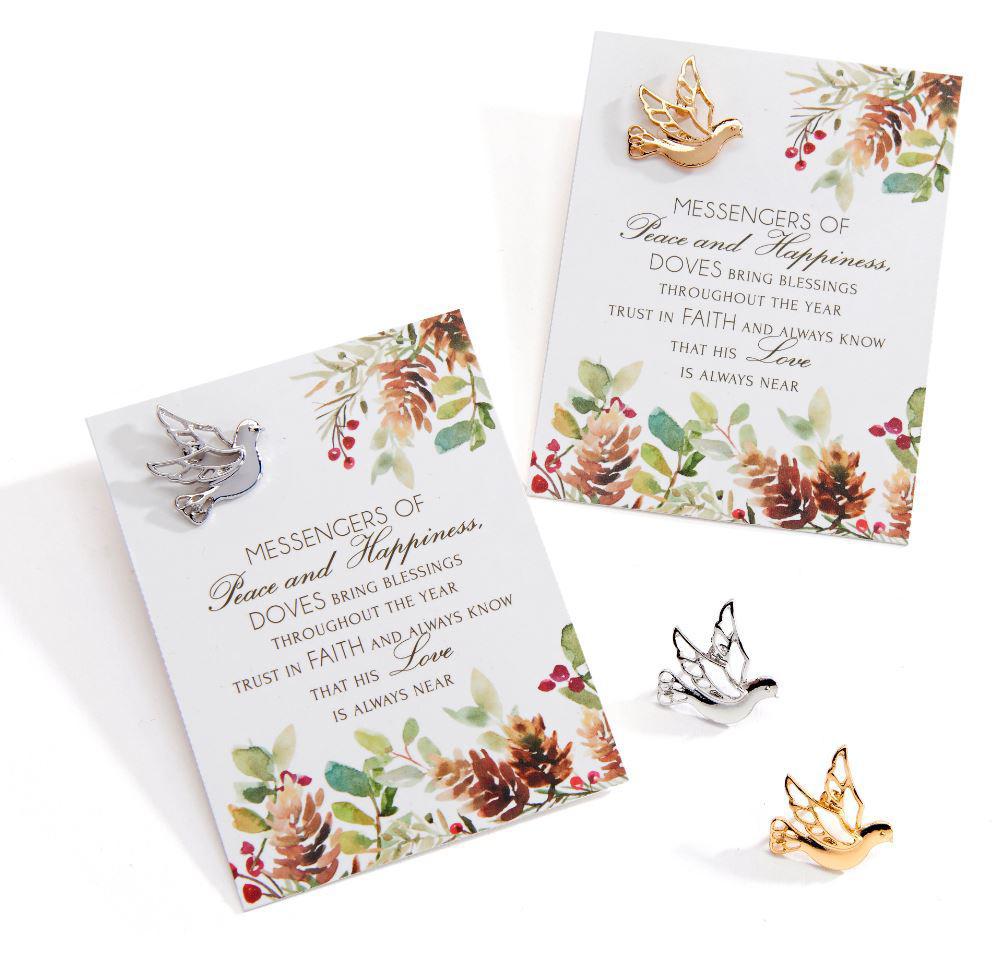 Dove Pin with Sentiment