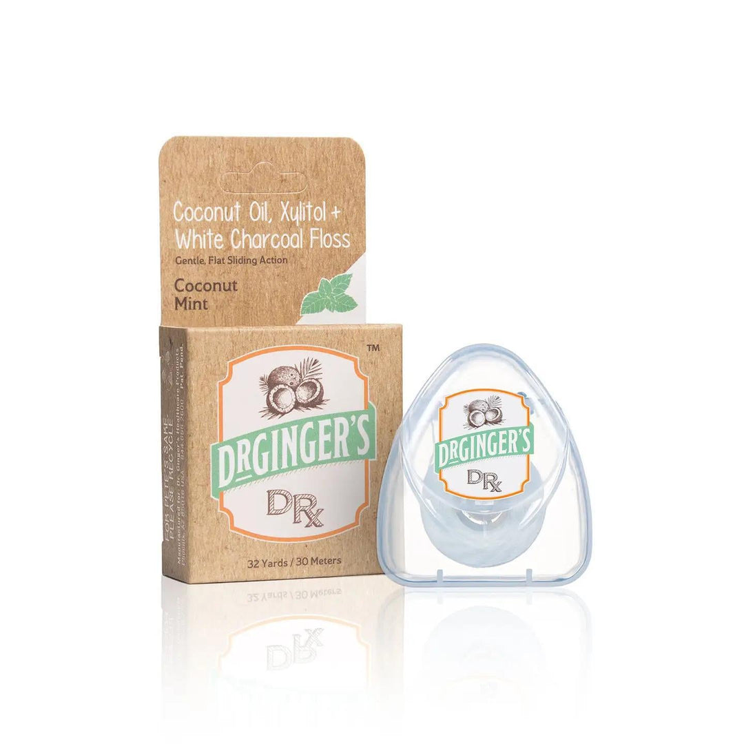 Dr Ginger's White Charcoal & Coconut Oil Floss Dr Ginger's White Charcoal & Coconut Oil Floss