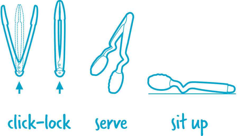 Dreamfarm Clongs Lite Click-Lock Tongs Dreamfarm Clongs Lite Click-Lock Tongs