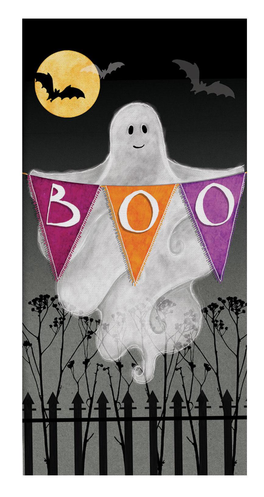 Dual Purpose Terry Towel | Boo Ghost