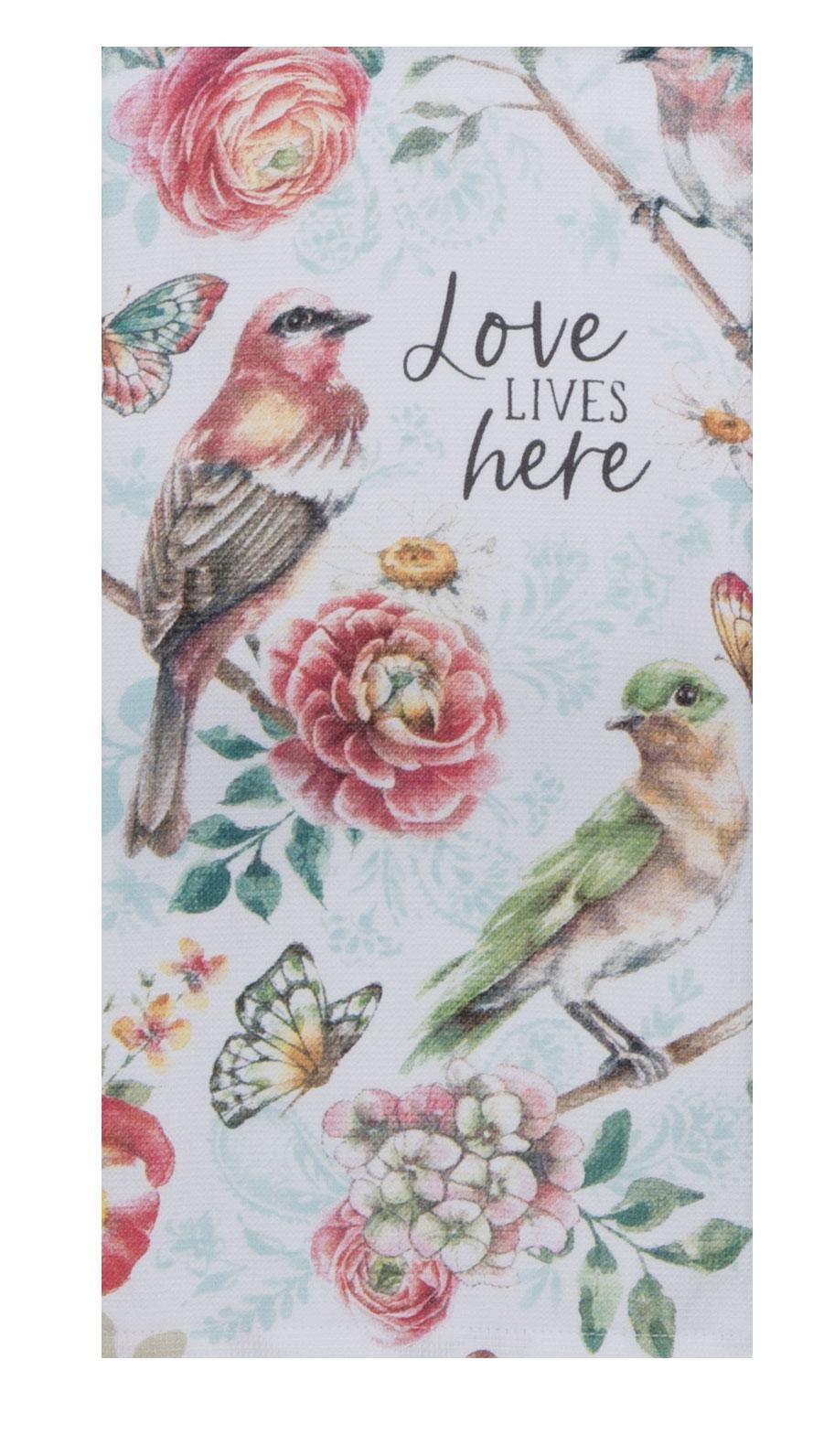 Dual Purpose Terry Towel | Garden Butterfly Love Lives Here Dual Purpose Terry Towel | Garden Butterfly Love Lives Here