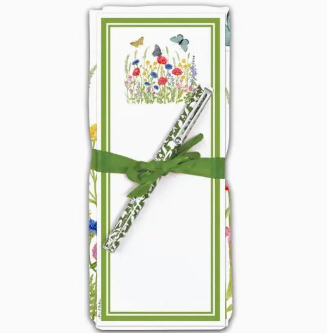Flour Sack Towel & Magnetic Note Pad Gift Set | Garden Meadow Flour Sack Towel & Magnetic Note Pad Gift Set | Garden Meadow