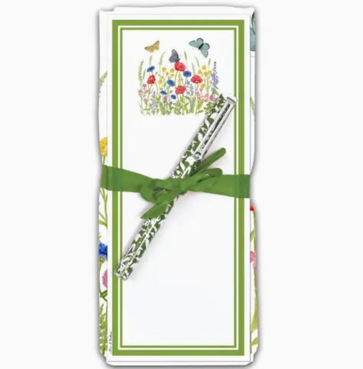 Flour Sack Towel & Magnetic Note Pad Gift Set | Garden Meadow Flour Sack Towel & Magnetic Note Pad Gift Set | Garden Meadow