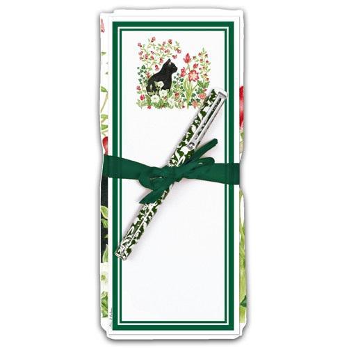 Flour Sack Towel & Magnetic Note Pad Gift Set | Oscar the Cat