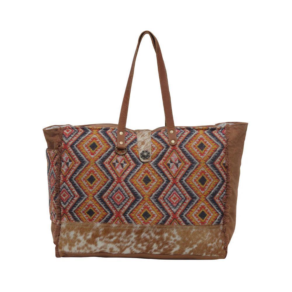 Geometric Blues Weekender Bag Geometric Blues Weekender Bag