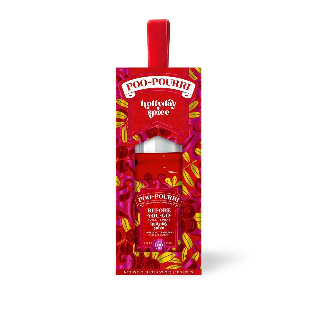 Poo-Pourri Before-You-Go Toilet Spray | Holiday Limited Edition Hollyday Spice