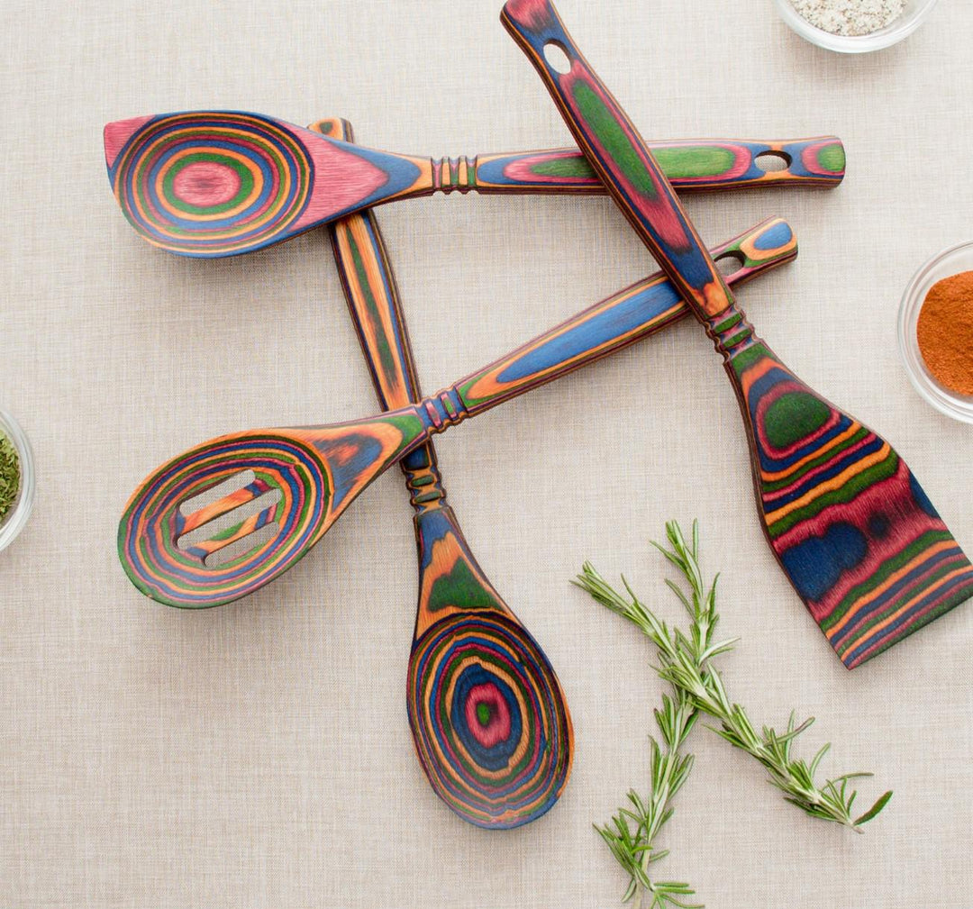 Island Bamboo Rainbow Pakka Salt & Pepper Mill