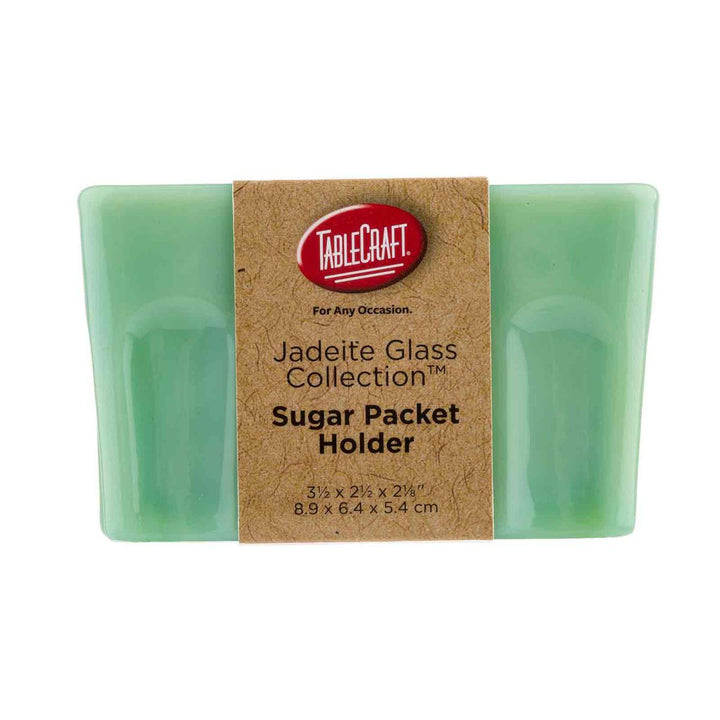 Jadeite Glass Sugar Packet Holder Jadeite Glass Sugar Packet Holder