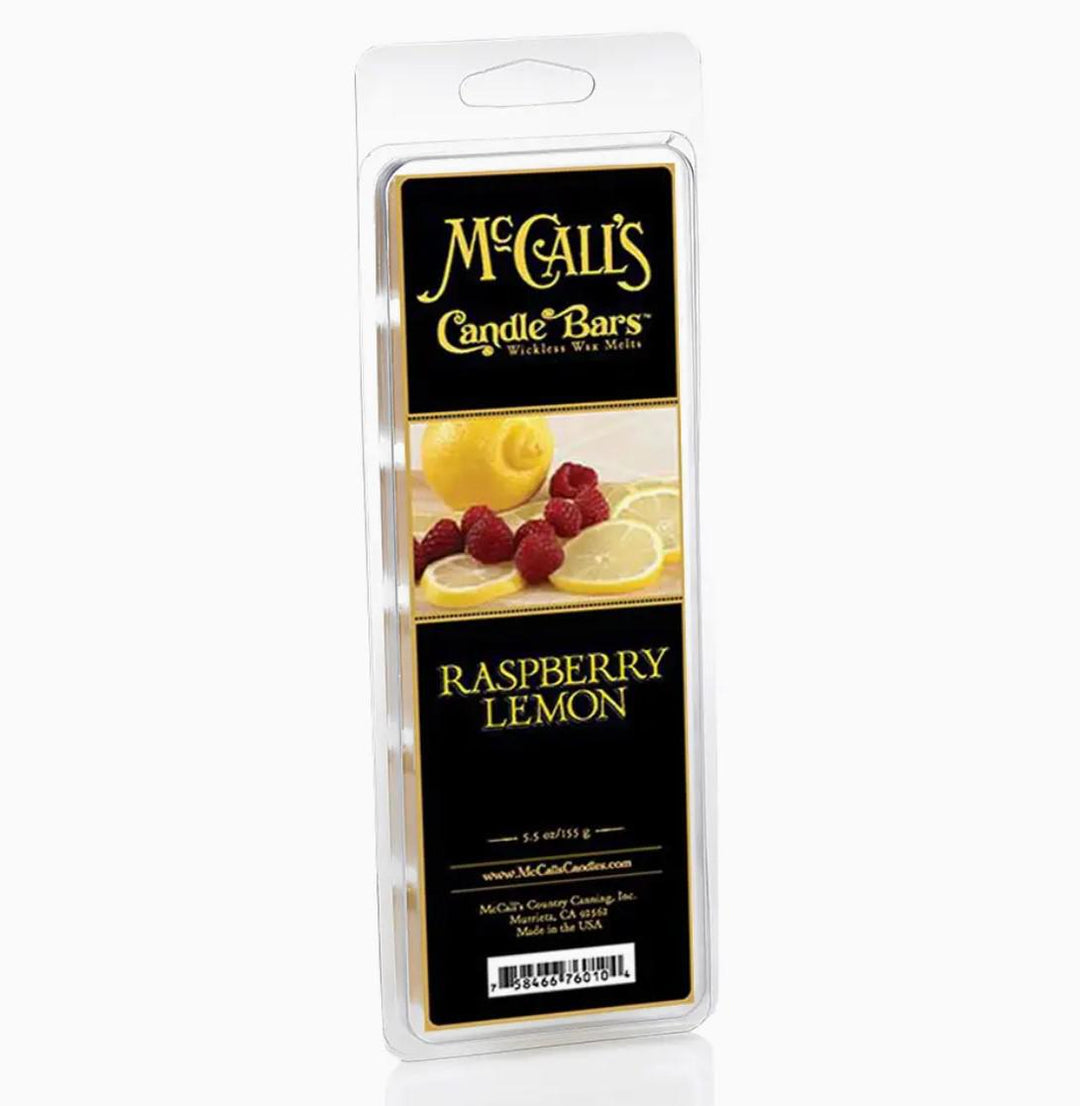 McCall's Candle Bars Wax Melts |Raspberry & Lemon