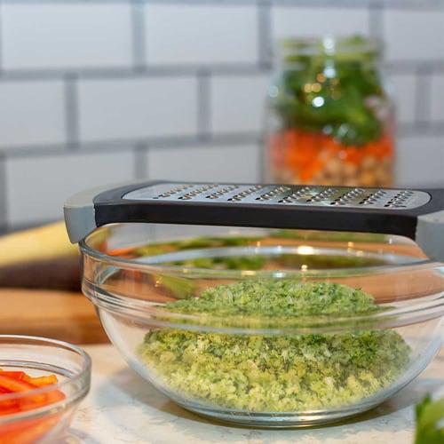 Etched Box Grater With Removable Zester