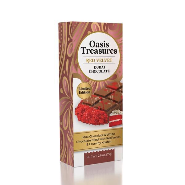 Oasis Treasures Limited Edition Red Velvet Dubai Chocolate Bar Oasis Treasures Limited Edition Red Velvet Dubai Chocolate Bar