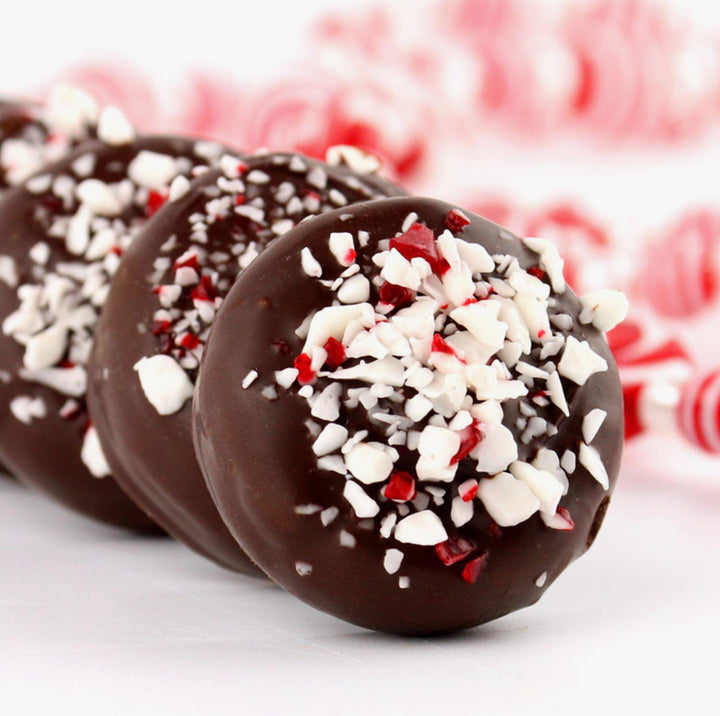 Peppermint Tea Cookies in Dark Chocolate
