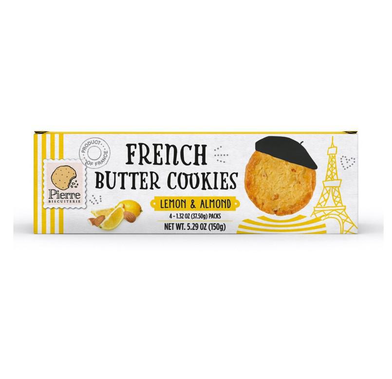 Pierre Biscuiterie Butter Cookies with Lemon & Almond Pierre Biscuiterie Butter Cookies with Lemon & Almond
