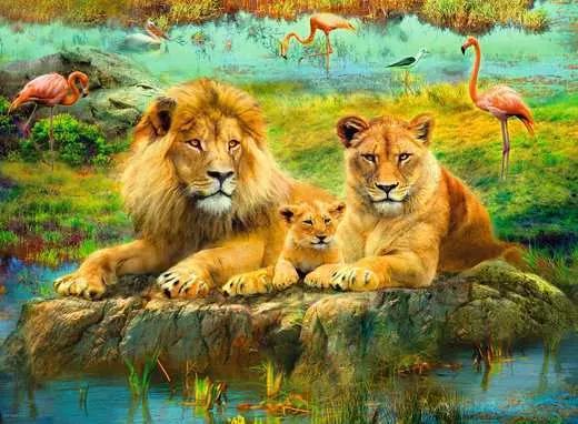 Ravensburger Jigsaw Puzzle | Lions in the Savannah 500 Piece