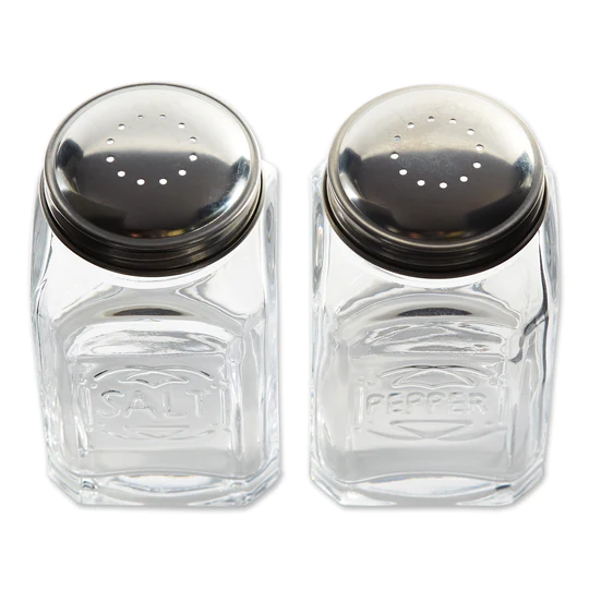 Glass Salt And Pepper Shaker Set