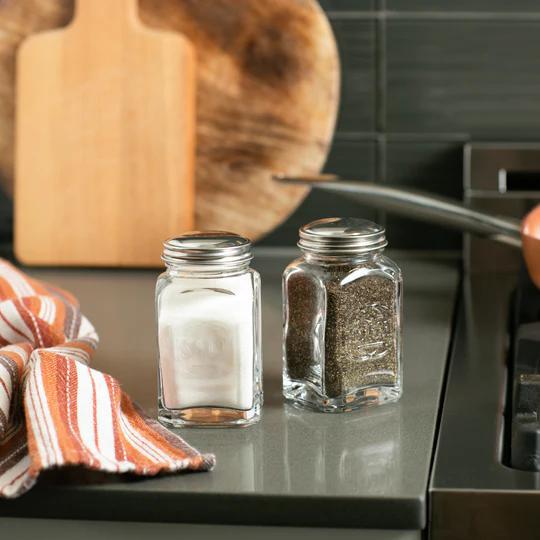 Retro Glass Salt & Pepper Set