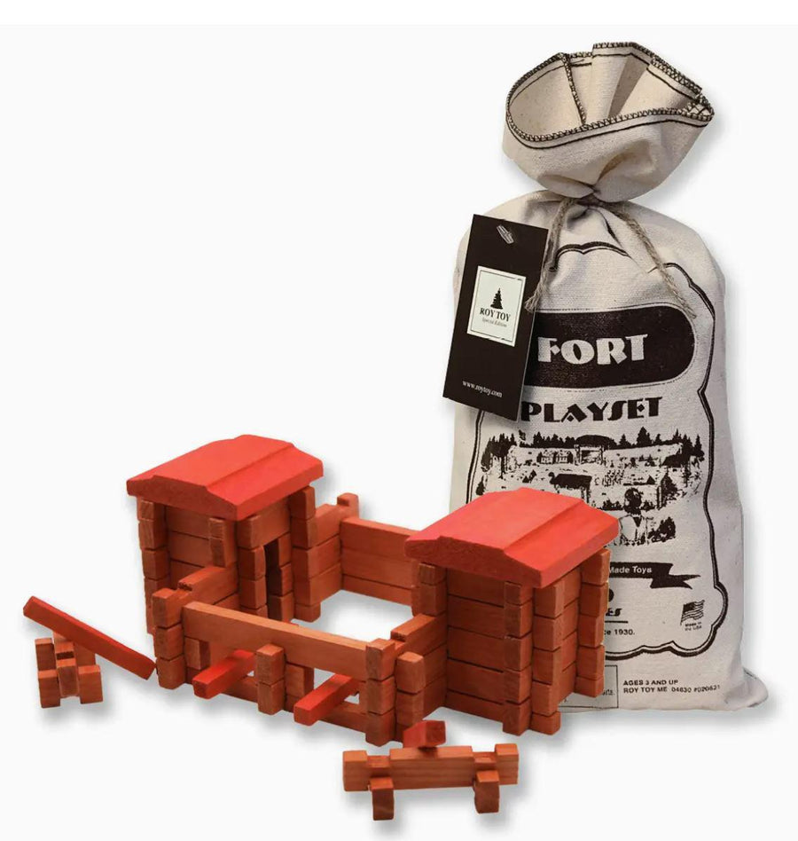 Roy Toy Fort Log Play Set