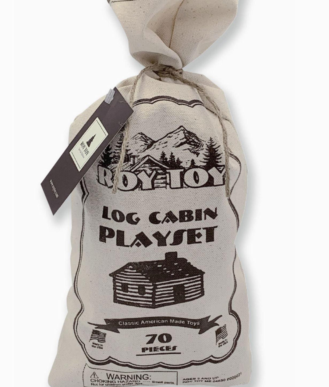 Roy Toy Log Cabin Play Set
