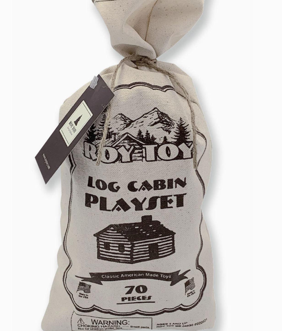 Roy Toy Log Cabin Play Set