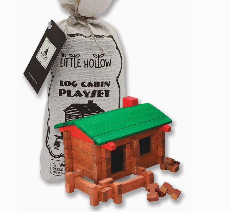 Roy Toy Small Cabin Log Play Set