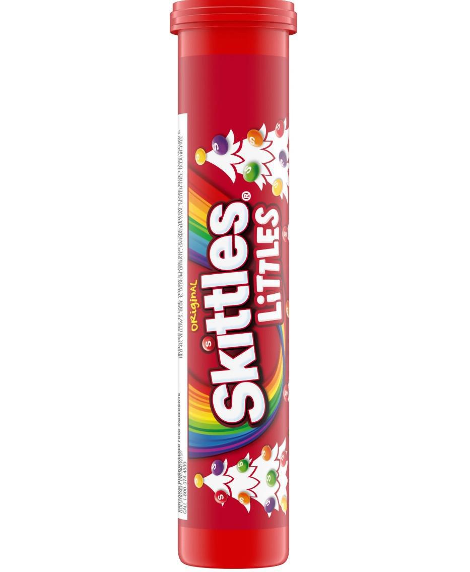 Skittles Littles Holiday Christmas Candy Tube Skittles Littles Holiday Christmas Candy Tube