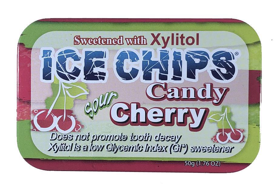 Ice Chips® – The Good for You Candy! Sour Cherry Ice Chips® – The Good for You Candy!