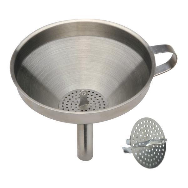 Stainless Steel Funnel with Strainer