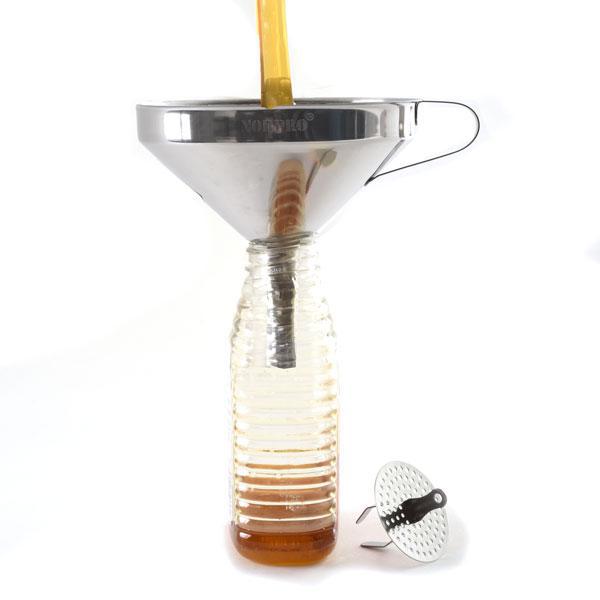 Stainless Steel Funnel with Strainer