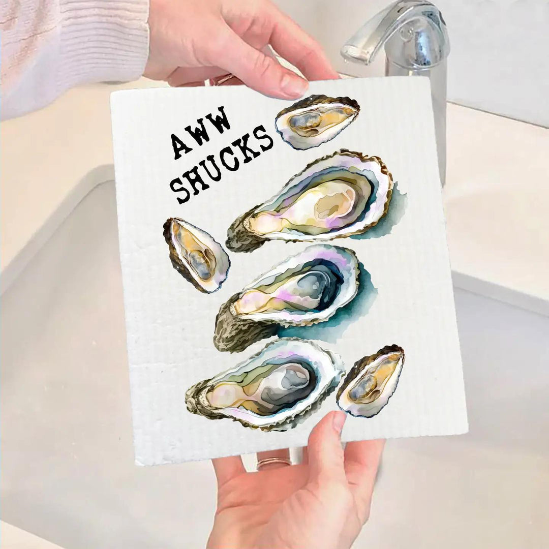 Swedish Sponge Dish Cloth | Oysters Aw Shucks Swedish Sponge Dish Cloth | Oysters Aw Shucks