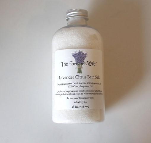 The Farmer's Wife Lavender Citrus Bath Salt