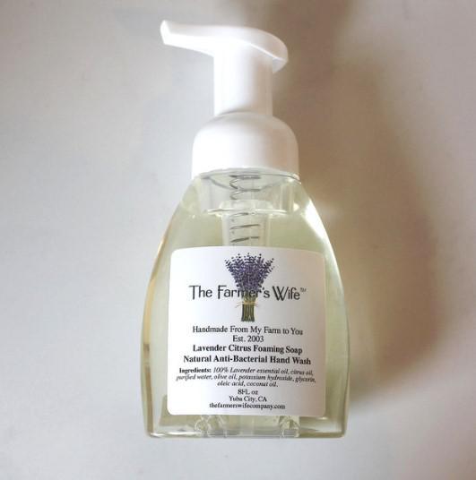 The Farmer's Wife Lavender Citrus Foaming Soap