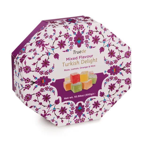 Turkish Delight – Mixed Flavour Rose, Lemon, Orange & Mint Turkish Delight – Mixed Flavour Rose, Lemon, Orange & Mint