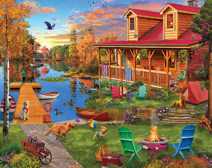 White Mountain Jigsaw Puzzle | Adventures At The Lake 1000 Piece