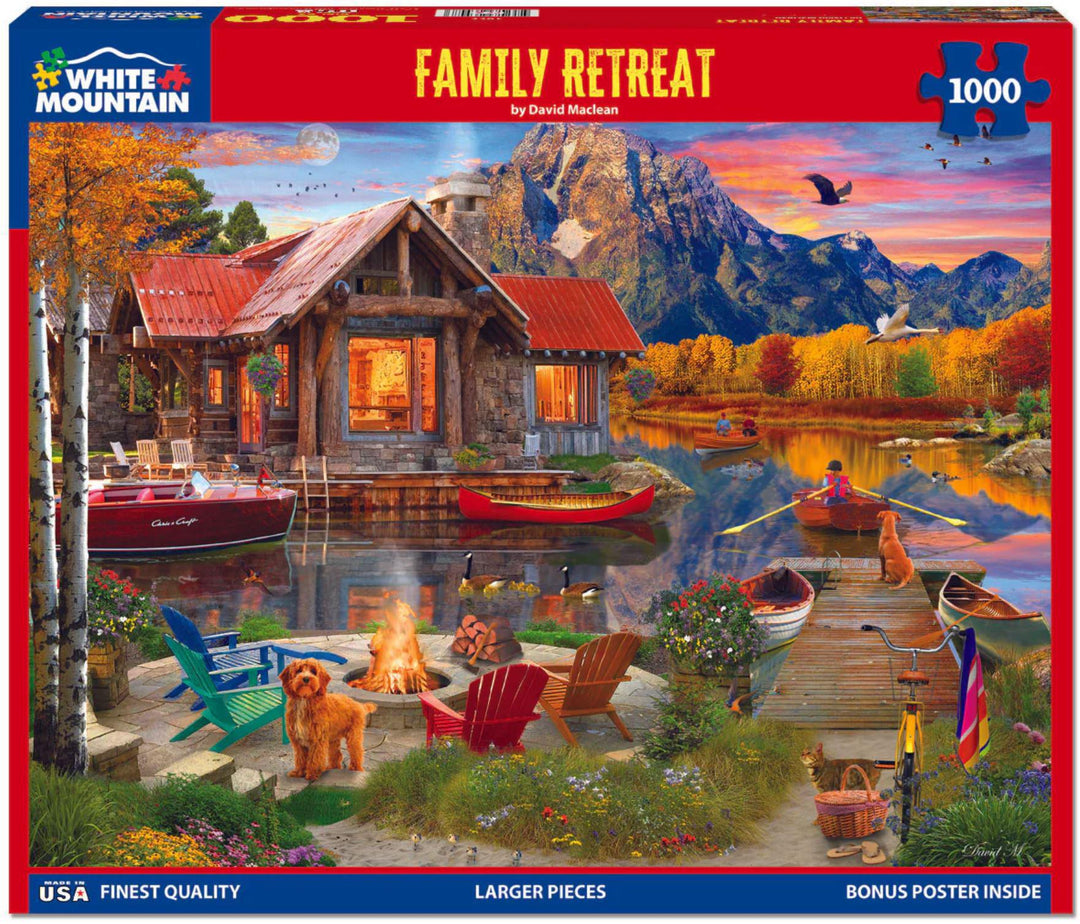 White Mountain Jigsaw Puzzle | Family Retreat  1000 Piece