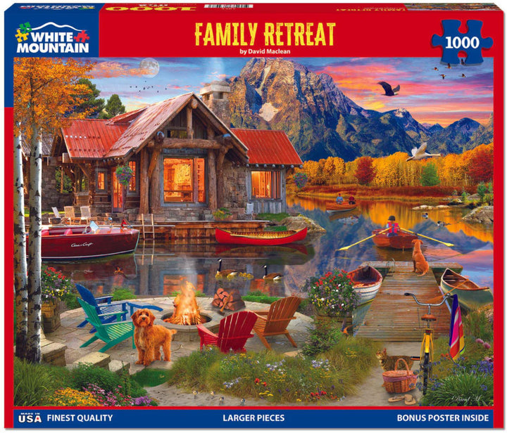 White Mountain Jigsaw Puzzle | Family Retreat  1000 Piece