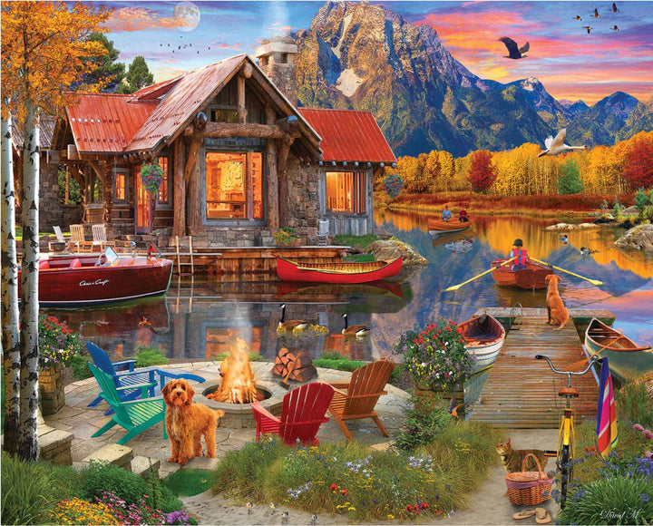 White Mountain Jigsaw Puzzle | Family Retreat  1000 Piece