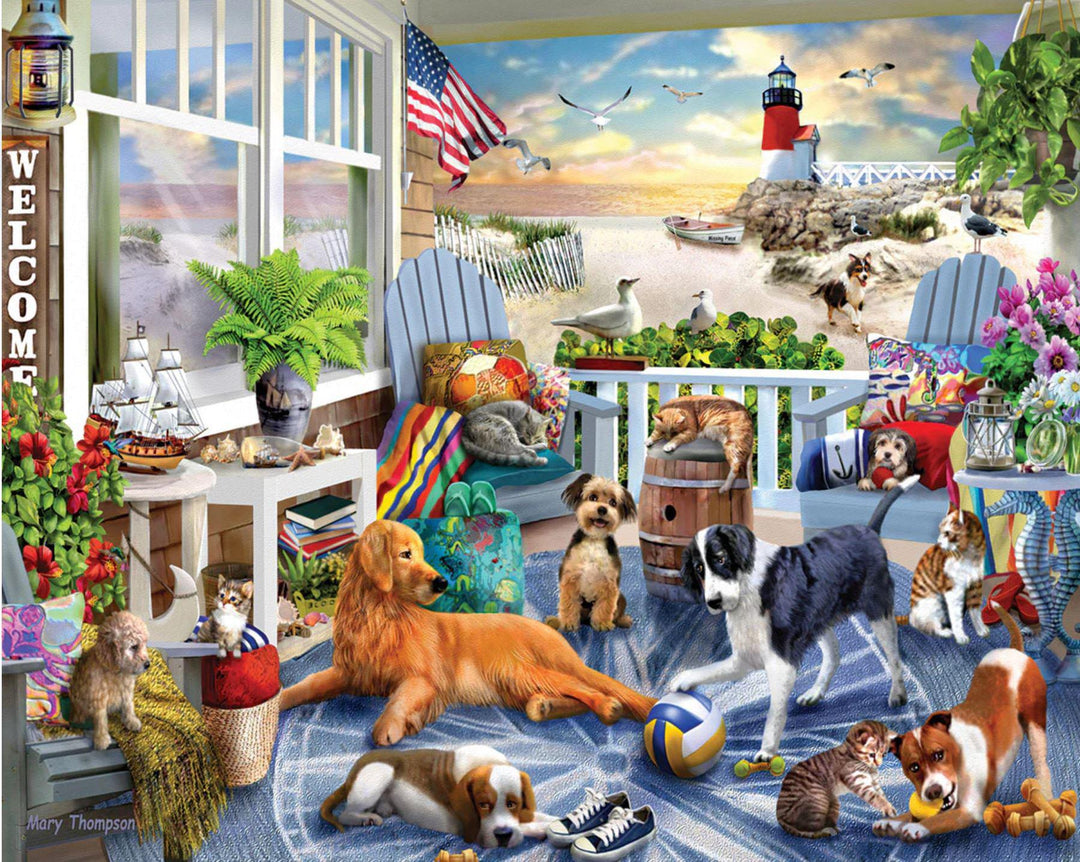 White Mountain Jigsaw Puzzle | Happy Pets 500 Piece