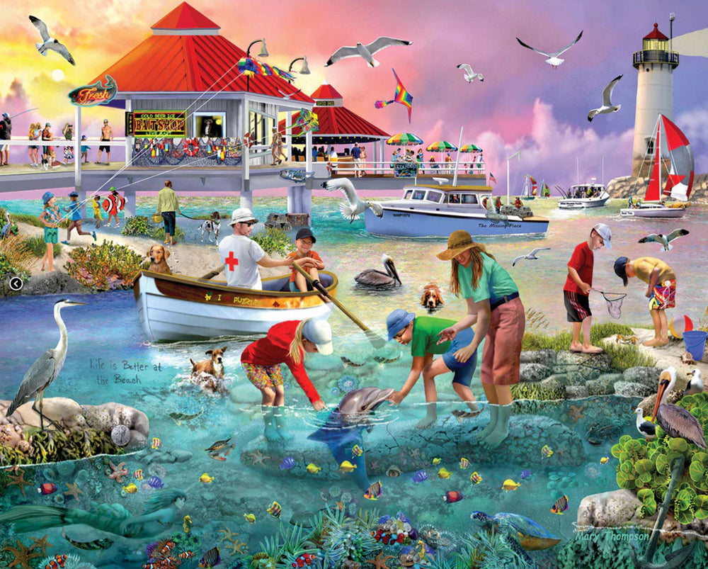 White Mountain Jigsaw Puzzle | Tidal Pool Seek & Find 1000 Piece